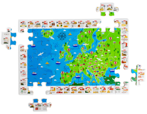 Bigjigs Toys Puzzle Európske pamiatky