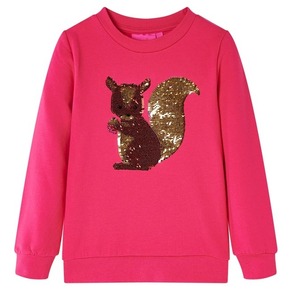 VidaXL Otroški pulover živo rožnat 116