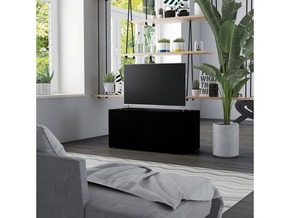 VIDAXL TV omarica črna 80x34x36 cm iverna plošča