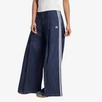 Hlače adidas Denim Pleats Wide Leg Indigo Denim 26/32