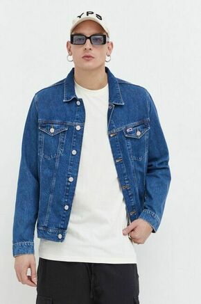 Jeans jakna Tommy Jeans moška - modra. Jakna iz kolekcije Tommy Jeans. Nepodložen model