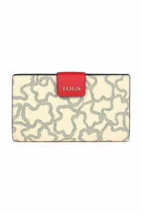 Denarnica Tous ženski - pisana. Velika denarnica iz kolekcije Tous. Model izdelan iz iz ekološkega usnja.