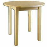 eoshop Jedilna miza ST105 premer 80 iz masivnega lesa (barva lesa: bor)