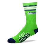 Seattle Seahawks For Bare Feet Graphic 4-Stripe Deuce nogavice, velikost 43-48