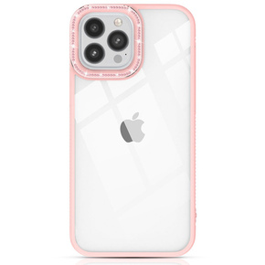 Slomart kingxbar iskriva serija iPhone 13 pro max ohišje s kristali ohišje zadnji pokrov roza