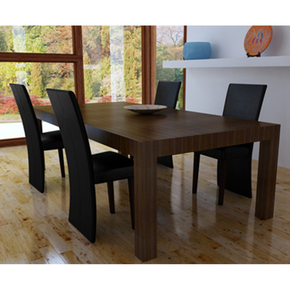 VidaXL Jedilni stoli 4 kosi črne barve
