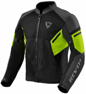 Rev'it! Jacket GT-R Air 3 Black/Neon Yellow M Tekstilna jakna