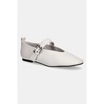 Tommy Jeans balerinke usnjene TJW BALLERINA BUCKLE bež EN0EN03019