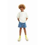 Otroške kratke hlače Desigual - modra. Otroški kratke hlače iz kolekcije Desigual. Model izdelan iz jeansa.