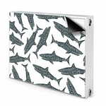 tulup.si Dekoracija za radiatorje Tipografija morskega psa 110x60 cm
