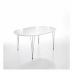 Raztegljiva jedilna miza z belo mizno ploščo 105x170 cm – Tomasucci