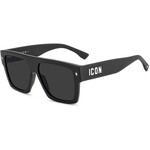 Dsquared2 ICON0030/S 003/IR ONE SIZE (58) Črna/Siva