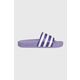 Natikači adidas Originals Adilette žensko, - vijolična. Natikači iz kolekcije adidas Originals. Model izdelan iz kombinacije tekstilnega materiala in ekološkega usnja.