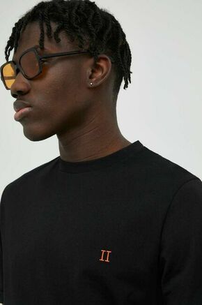 Bombažna kratka majica Les Deux črna barva - črna. Kratka majica iz kolekcije Les Deux. Model izdelan iz tanke