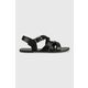 Usnjeni sandali Vagabond TIA 2.0 ženski, črna barva, 5531.201.20 - črna. Sandali iz kolekcije Vagabond. Model je izdelan iz naravnega usnja. Model z mehkim, oblikovanim vložkom zagotavlja udobje.