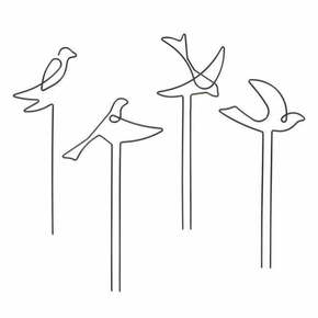 Kovinska opora za rastline 4 ks Bird – Esschert Design