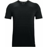 UA Seamless Lux SS Shirt, Black/Jet Grey - S