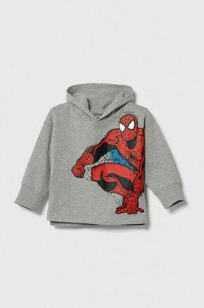 Otroški pulover zippy x Marvel siva barva