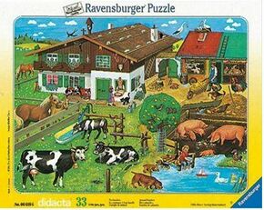 Ravensburger sestavljanka Spoznaj živali na kmetiji