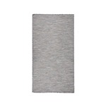 VIDAXL Zunanja preproga ploščato tkanje 80x150 cm rjava in črna