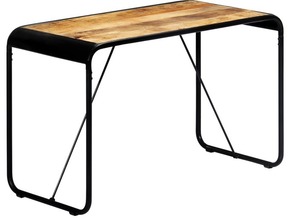 VIDAXL Jedilna miza 118x60x76 cm trden robusten mangov les