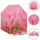 vidaXL Otroški šotor za igranje roza 69x94x104 cm