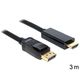 Kabel DELOCK, DisplayPort 1.2 (M) na HDMI A (M), High Speed, 3m