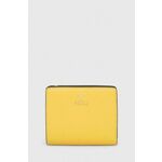 Usnjena denarnica Furla ženski, rumena barva - rumena. Mala denarnica iz kolekcije Furla. Model izdelan iz naravnega usnja.