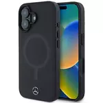 Ovitek Mercedes MEHMP16S23RCMK iPhone 16 6.1" black hardcase Plain Smooth Leather MagSafe (MEHMP16S23RCMK)