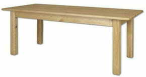 Eoshop Jedilna miza ST107 iz masivnega lesa (barva lesa: Gray)