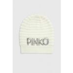 Kapa Pinko bež barva - bež. Kapa iz kolekcije Pinko. Model izdelan iz tanke pletenine. Izjemno udoben material.