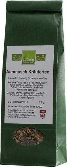 "Tiroler Kräuterhof Zeliščen čaj ""Almrausch"" - 75 g"