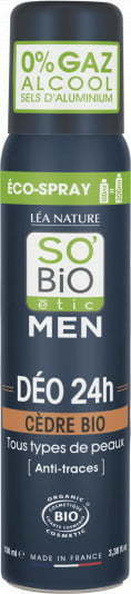 "SO’BiO étic MEN dezodorant v razpršilu cedra - 100 ml"