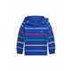 Otroški pulover Polo Ralph Lauren mornarsko modra barva, s kapuco - mornarsko modra. Otroški pulover s kapuco iz kolekcije Polo Ralph Lauren. Model izdelan iz vzorčaste pletenine.