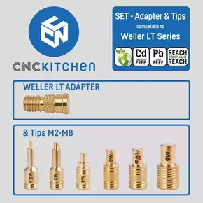 CNC Kitchen Pripomočki za taljenje + adapter Weller LT - 1 set.