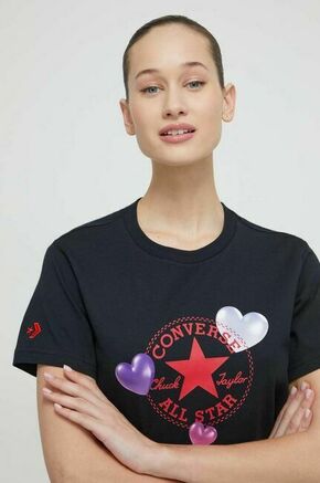 Bombažna kratka majica Converse ženski