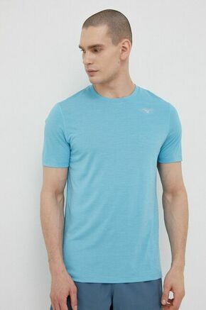 Kratka majica za tek Mizuno Impulse - modra. Kratka majica za tek iz kolekcije Mizuno. Model izdelan iz materiala