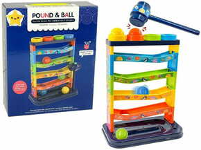 Lean-toys Barvita izobraževalna ropotuljica Ball Slide