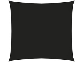 VIDAXL Senčno jadro oksford blago kvadratno 5x5 m črno