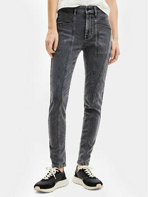 Desigual Jeans hlače 23WWDD91 Siva Slim Fit
