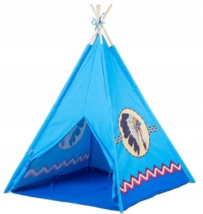 Indijanski šotor 120 x 120 x 150 cm modri