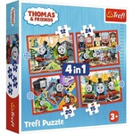 Puzzle 4 v 1 - Čudoviti Tom / Thomas in prijatelji