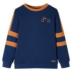 vidaXL Otroški pulover indigo moder 128