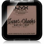 NYX Professional Makeup Sweet Cheeks Matte mat kremno rdečilo v prahu 5 g odtenek So Taupe za ženske