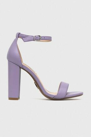 Usnjeni sandali Steve Madden Carrson vijolična barva