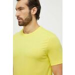 Bombažna kratka majica BOSS rumena barva - rumena. Kratka majica iz kolekcije BOSS. Model izdelan iz tanke, rahlo elastične pletenine.