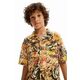 Otroška bombažna srajca Desigual rjava barva - rjava. Otroški srajca iz kolekcije Desigual. Model izdelan iz vzorčaste tkanine.