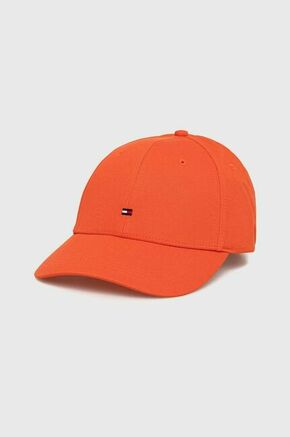 Bombažna bejzbolska kapa Tommy Hilfiger oranžna barva - oranžna. Kapa s šiltom vrste baseball iz kolekcije Tommy Hilfiger. Model izdelan iz bombažne tkanine.