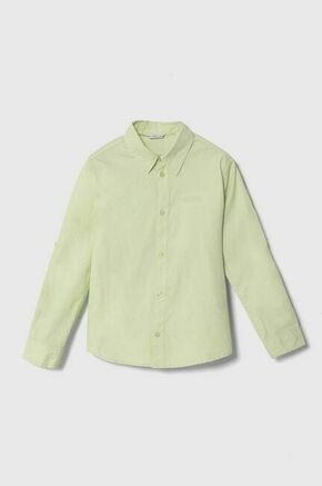 Otroška srajca Guess zelena barva - zelena. Otroški srajca iz kolekcije Guess