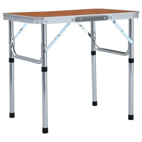 VidaXL Zložljiva miza za kampiranje iz aluminija 60x45 cm